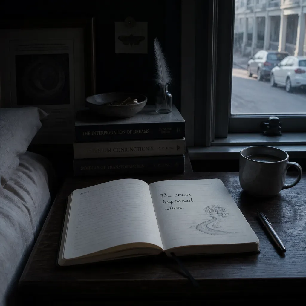 Dream notebook open beside a morning window