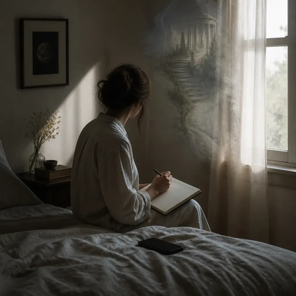 Person writing after a vivid rebound dream