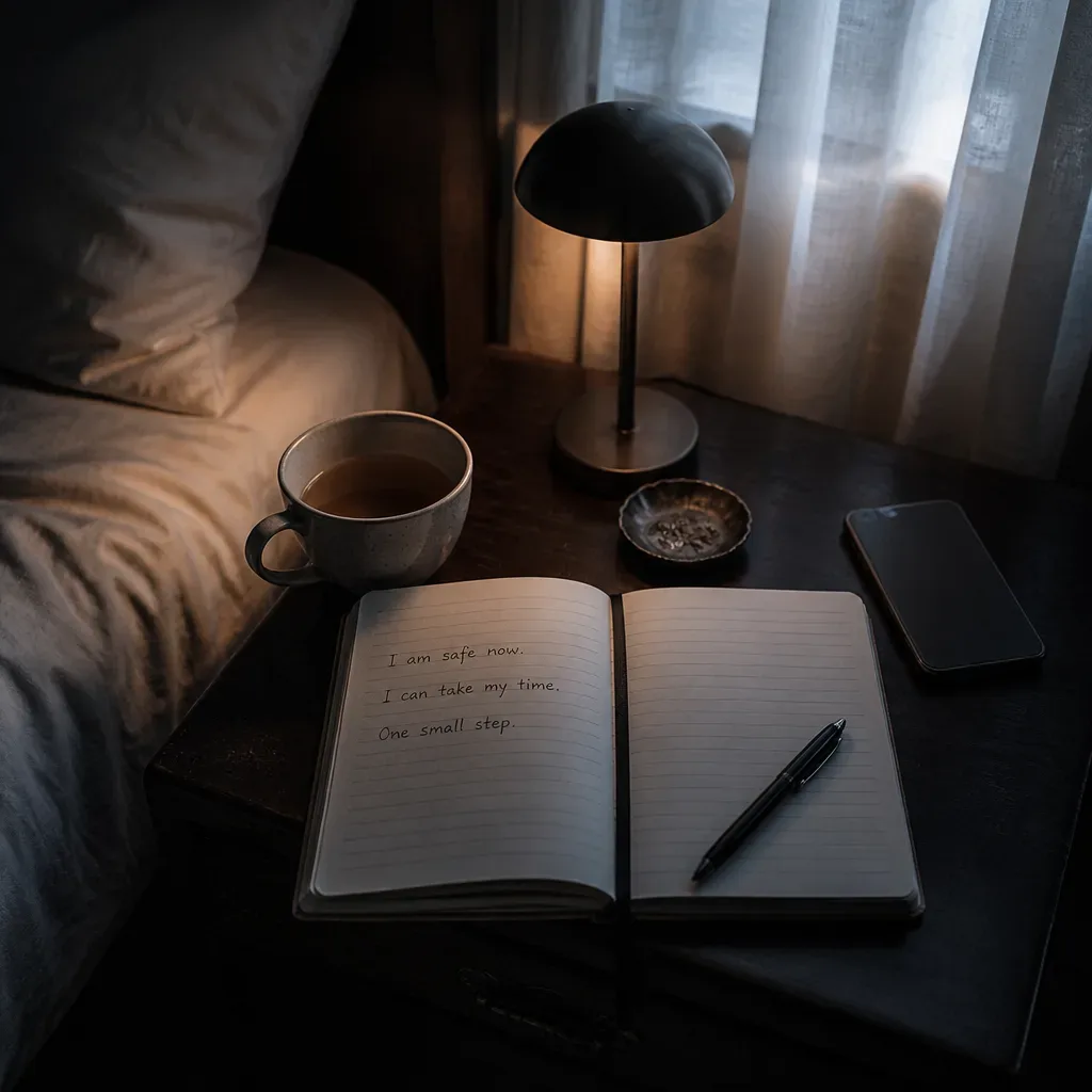 Morning notebook for tracking frightening dreams
