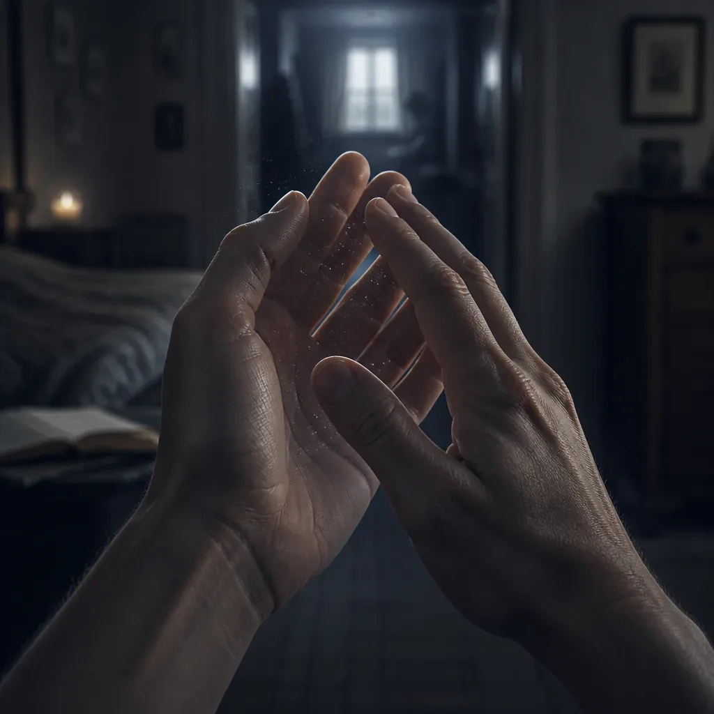 Dream hands rubbing together to restore clarity