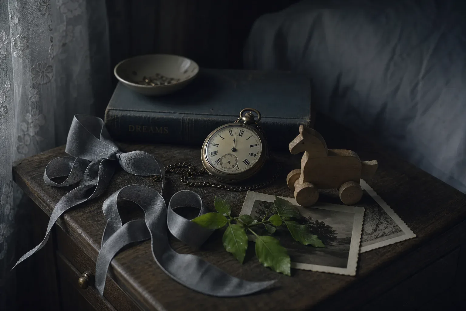 Symbolic still life: Being old or young again