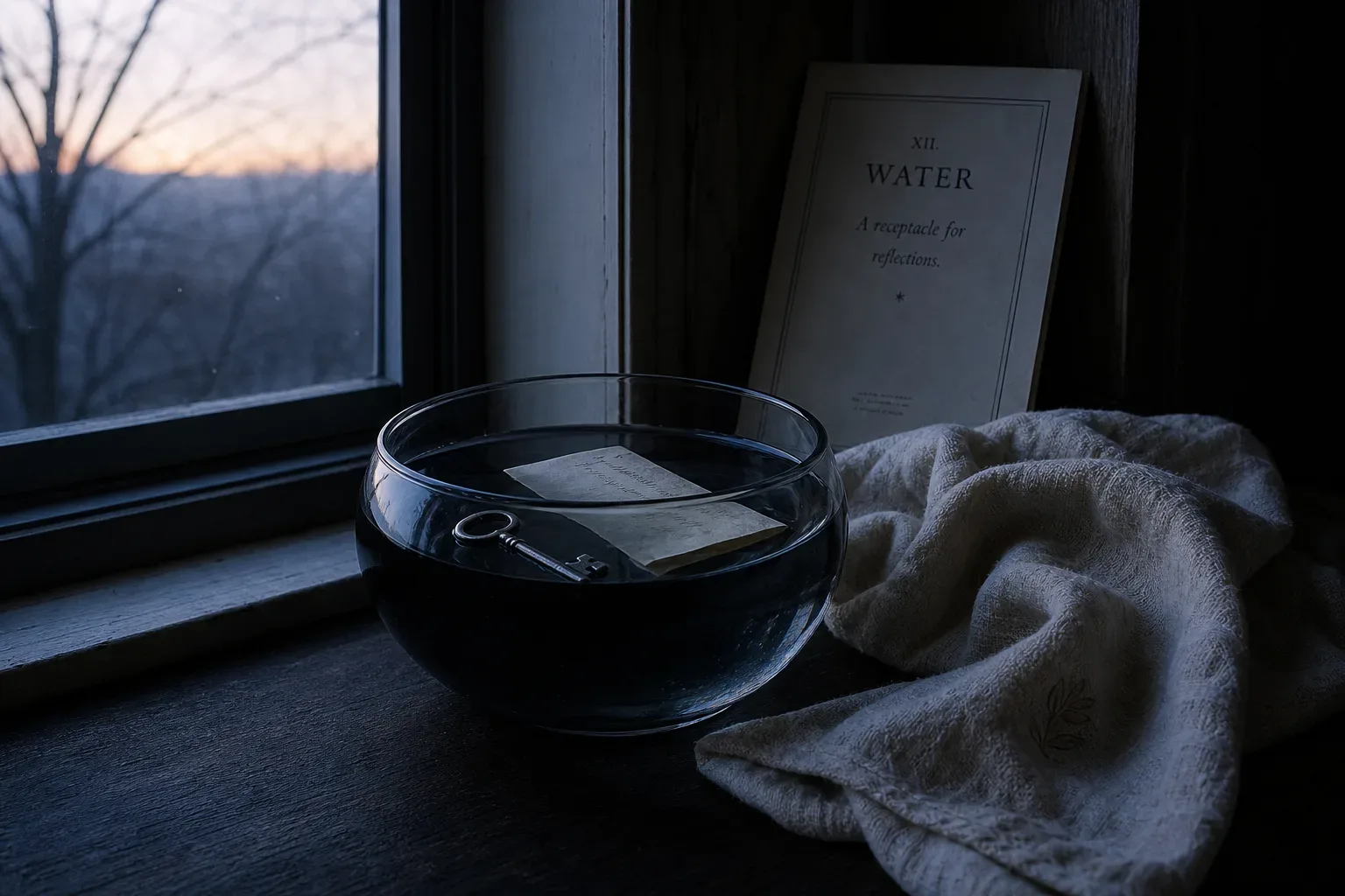 Symbolic still life: Drowning