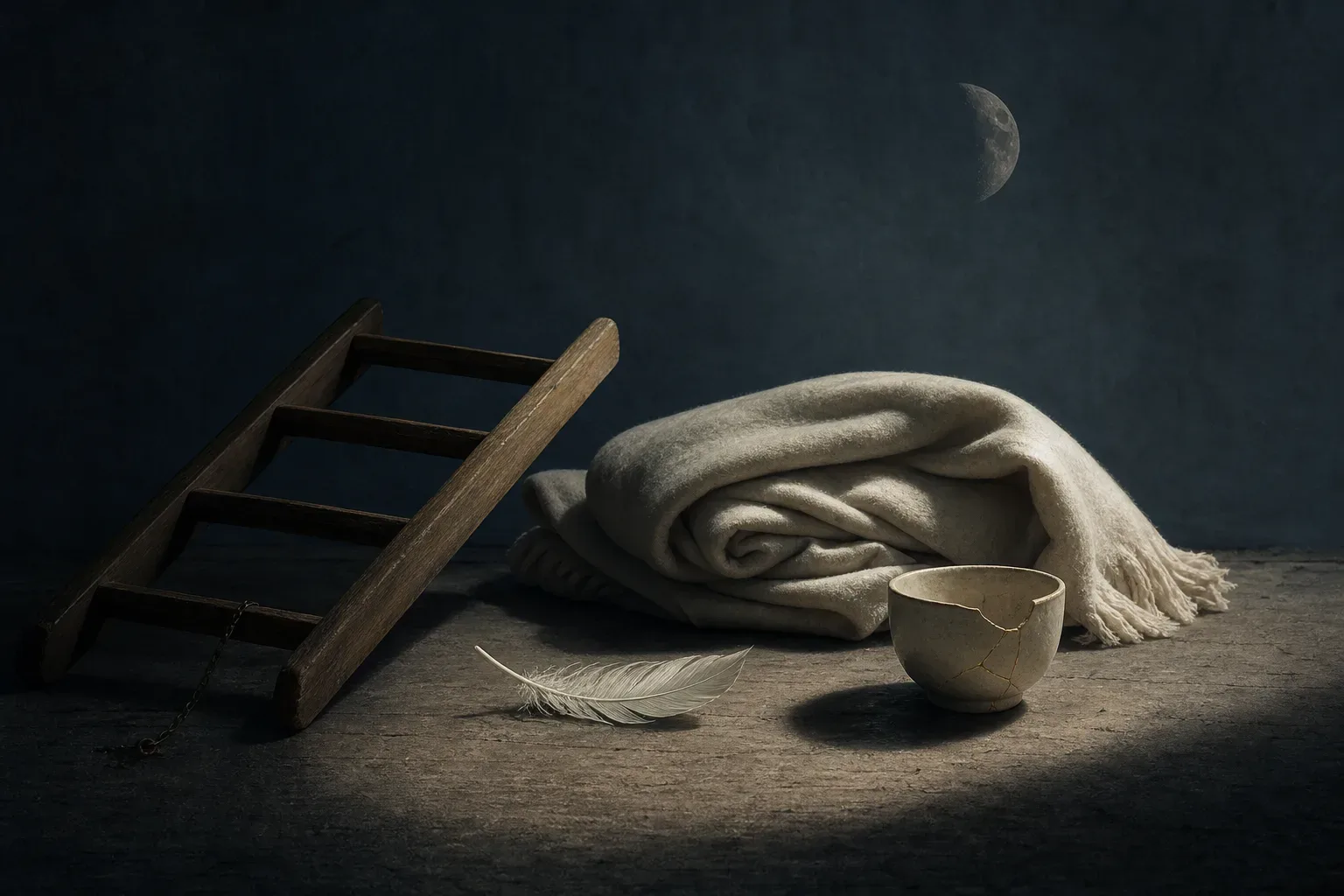 Symbolic still life: Falling