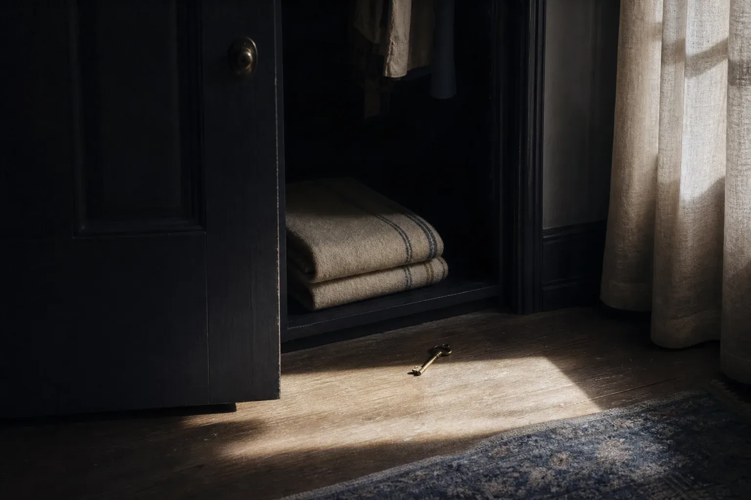 Symbolic still life: Hiding from someone